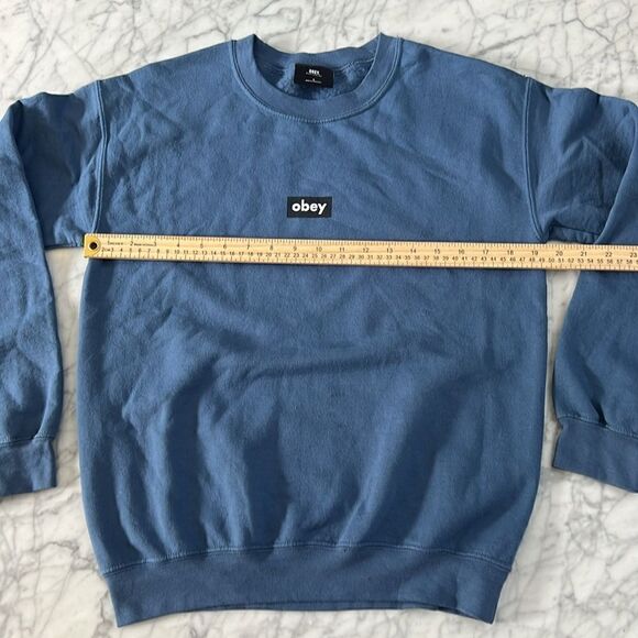 OBEY Logo Crewneck Sweatshirt Sz Small - Picture 3 of 6